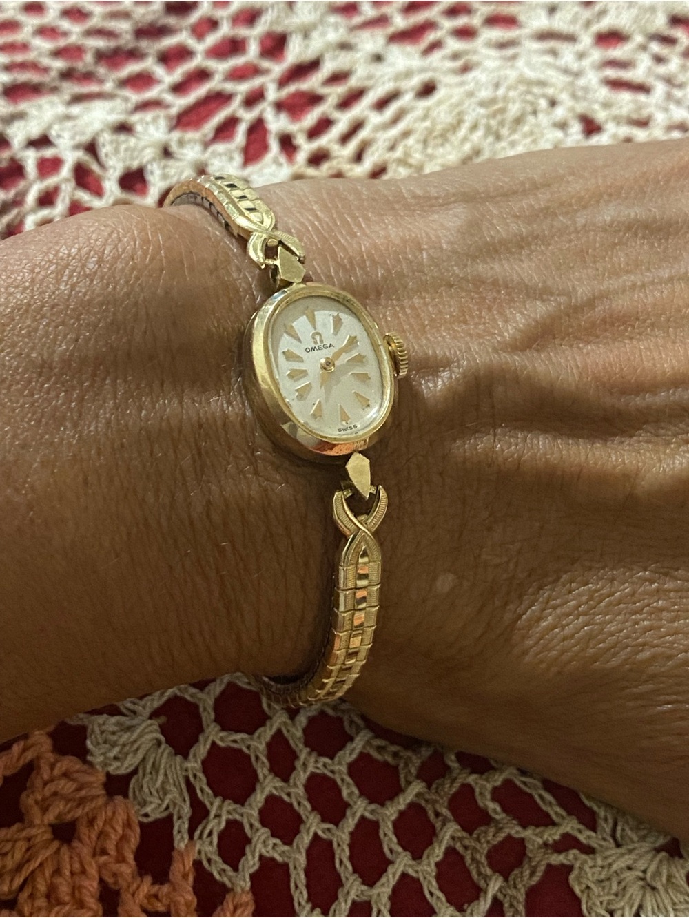 Rare Omega 14k GF 17j Vntg. Manual Wind Speidel Band Ladies Cocktail Watch. Runs - Picture 4 of 16